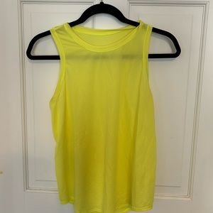 Lululemon bright yellow tank.